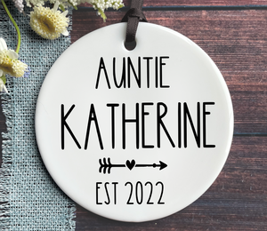 Personalized Auntie Christmas Ornament