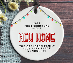 First Christmas in our New Home - New Home 2022 Ornament