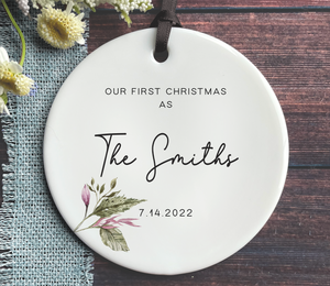 First Christmas Married - First Christmas as Mr. & Mrs. Ornament 2022