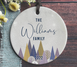 Family Name Ornament - Personalized Family Christmas Ornament 2022