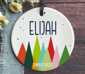 Kids Name Christmas Ornament - Personalized Kids Ornament 2022