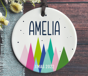 Personalized Girls Christmas Ornament - Kids Name Ornament 2022