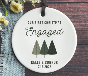 First Christmas Engaged Ornament - Christmas Engagement Ornament 2022